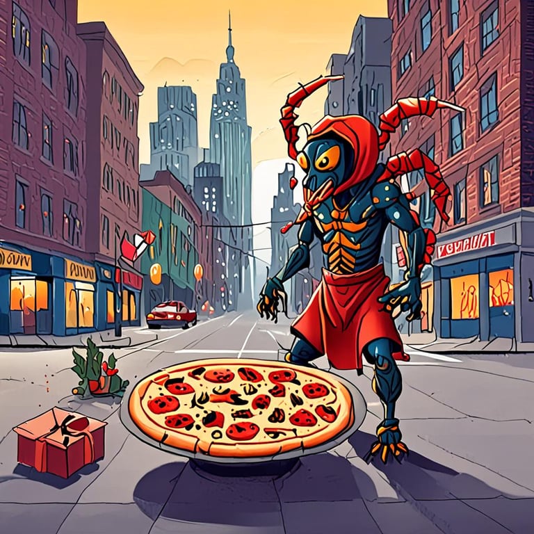 pizza crab monster